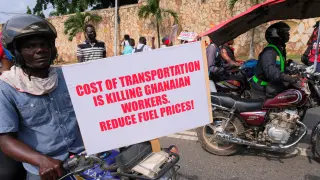 FILE PHOTO: Protest over economic hardships in Ghana