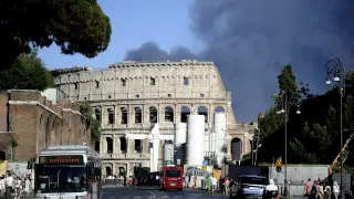 Fire outnreak in Rome