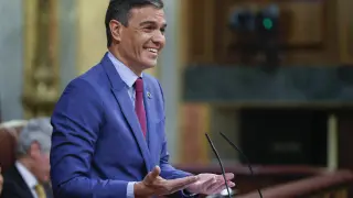 Pedro Sánchez durante la segunda jornada del debate sobre el estado de la nación.
