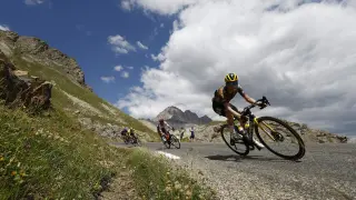 Vingegaard, en la undécima etapa del Tour de 151,7 km entre Albertville y el Col du Granon.