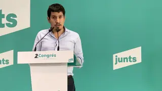 El representante de Política en el congreso de Junts, Aleix Sarri.