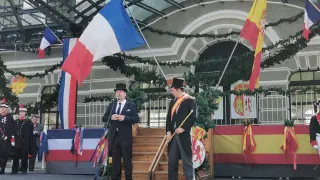 Recreación histórica de la inauguración de la Estación Internacional de Canfranc.