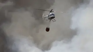 Fotos del incendio de Ateca este miércoles