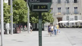 Ola de calor en Zaragoza.