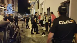 Operativo policial de este viernes en Zaragoza