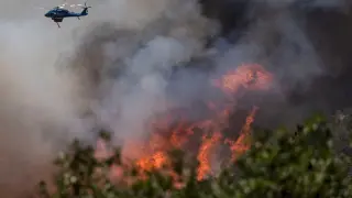 FILE PHOTO: Oak Fire burns in California
