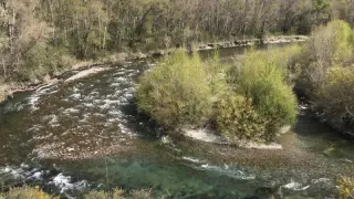 Meandro del rio Aragón