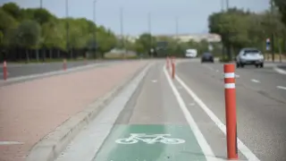 Apertura del carril bici de la prolongación de Gómez Laguna de Zaragoza.