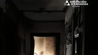 Incendio en una vivienda de Litago.