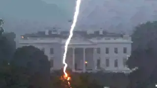 Lightning strikes near the White House killing two people and injuring two more in Washington
