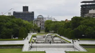 Vista desde el Museo de la Paz en Hiroshima.