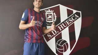 Juan Villar, nuevo delantero de la SD Huesca.