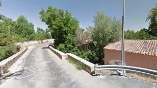 Puente a la altura del Lavadero de Calamocha.
