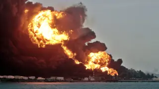 Nueva explosión en la base de contenedores en la zona industrial de Matanzas
