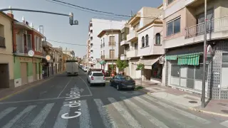 Calle del municipio valenciano de Alginet en la que han sucedido los hechos.