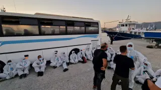 Migrant's rescue operation off Rhodes Island