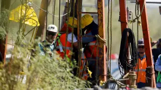 Operativo de rescate de los mineros atrapados en México.