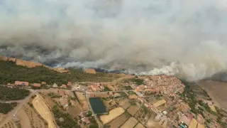 Incendio en Alcalá del Moncayo.