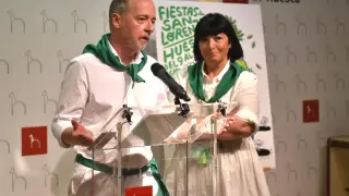 El concejal de Fiestas, Ramón Lasaosa, junto a la responsable del área de Seguridad, Ana Loriente.