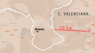El incendio de Bejís (Castellón) está activo a 10 kilómetros de la provincia de Teruel