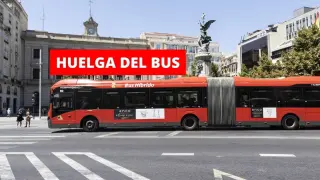Huelga de los autobuses de Zaragoza.