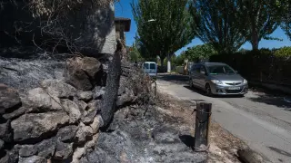 Una semana después del incendio en el Santuario de Borja, Vera de Moncayo y El Buste.