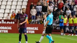 Imágenes del partido Albacete BP vs SD Huesca durante la tercera jornada de la Segunda División.