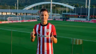 Ander Herrera, con la camiseta del Athletic Club.
