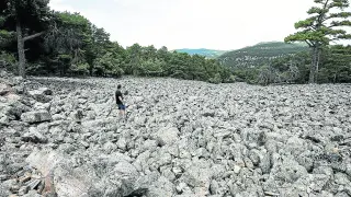 El río de piedra más grande de Orihuela del Tremedal, en la zona de Vizalapeña.