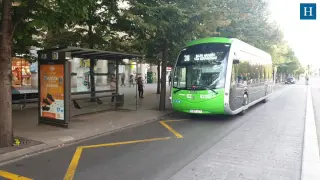 El nuevo autobús eléctrico comienza su recorrido en Zaragoza