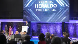 La entrega de los galardones, como el año pasado (en la foto) se realizará en la planta de impresión de Heraldo en Villanueva de Gállego.