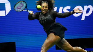 Serena Williams en su último partido en el US Open