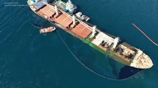 Oil leaking from bulk carrier off Gibraltar after tanker collision