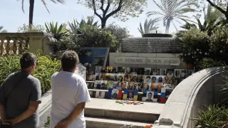Monumento en memoria de los fallecidos en el atentado FRANCE NICE ATTACK TRIAL