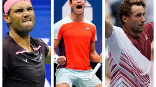 Nadal, Alcaraz y Ruud se juegan en Nueva York el número 1