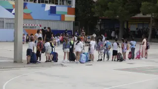 Los niños vuelven al colegio en Aragón