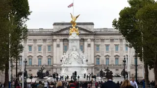 El palacio de Buckingham, este viernes en Londres.