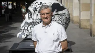 Fernando Sarráis, psiquiatra y psicólogo, en el paseo de la Independencia de Zaragoza, la semana pasada.