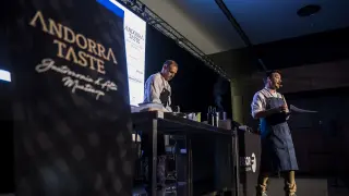 Diego Herrero y Aitor Tejero, durante su intervención en Andorra Taste.