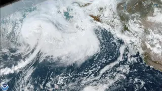 Imagen de satélite de la tormenta