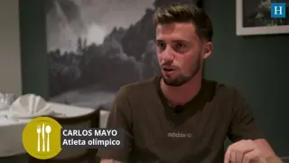 El atleta Carlos Mayo asegura que cocinar le relaja, especialmente cuando está en las concentraciones