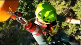 Rescate de un montañero enriscado en la Faja Tormosa