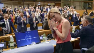La "reina" Meloni, única mujer entre los protagonistas electorales en Italia