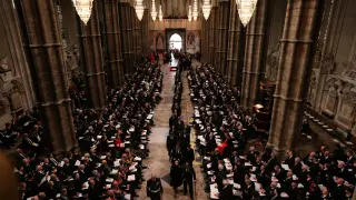 Los mandatarios ya están en la Abadía de Westminster.