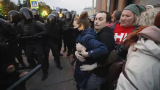 Detenciones en Rusia en las protestas contra la "movilización parcial"