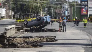 Accidente en el municipio de Villa Nueva