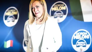 Giorgia Meloni, triunfadora de las elecciones en Italia.