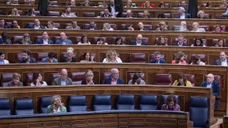Vista de una sesión plenaria en el Congreso de los Diputados