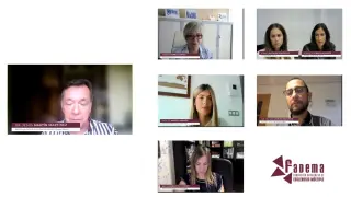 Participantes de la II jornada online “Conexiones EM”, organizada por Fadema y dedicada a analizar el presente y el futuro de la esclerosis múltiple.