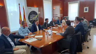 Reunión de la comisión que prepara la candidatura de Teruel como sede de la Agencia Espacial.